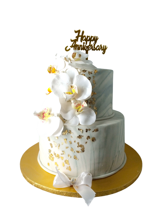 Golden Orchid Cake