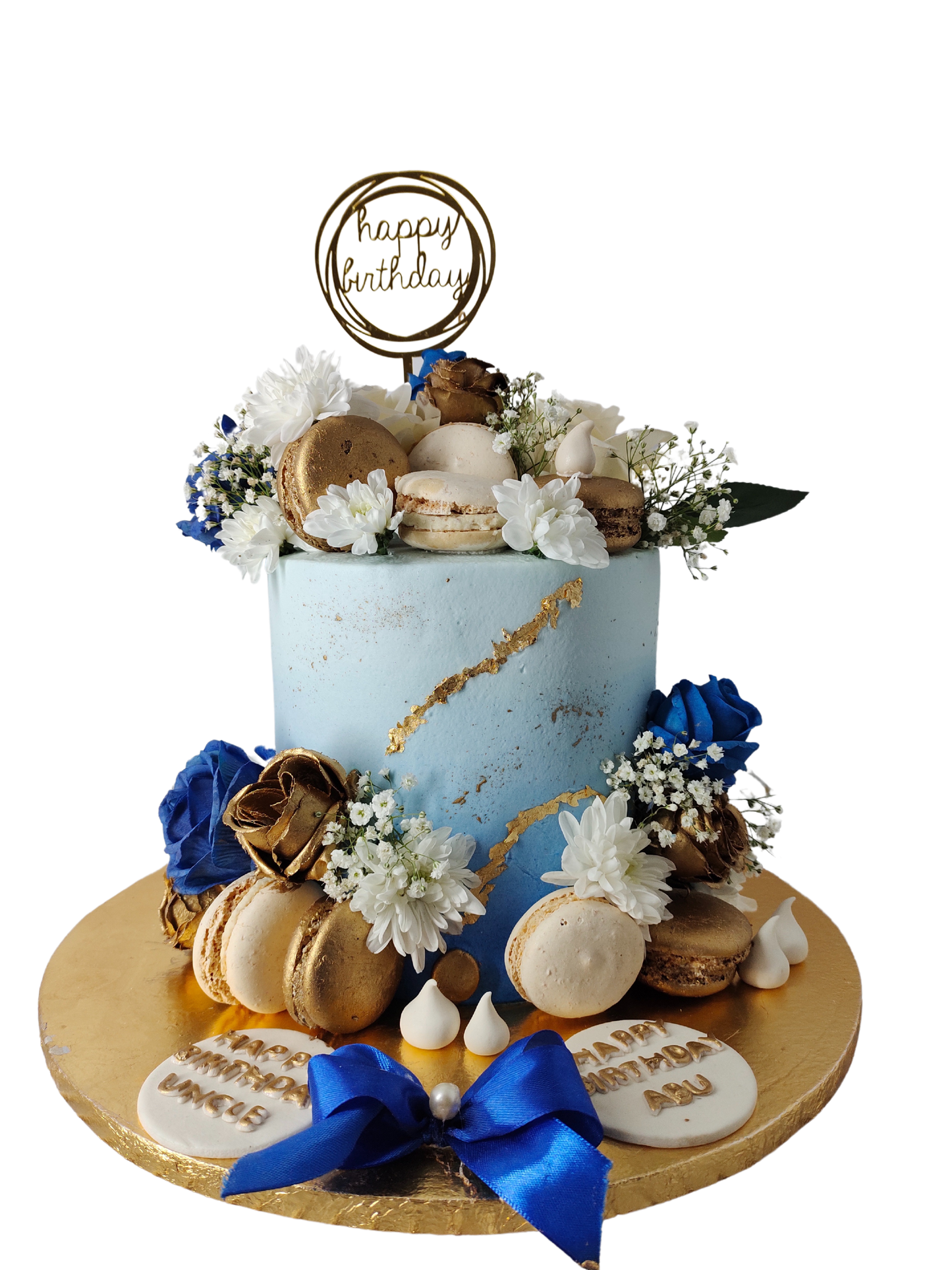 Elegant Blue Delight Cake