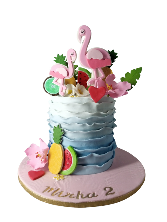 Tropical Flamingo Cake